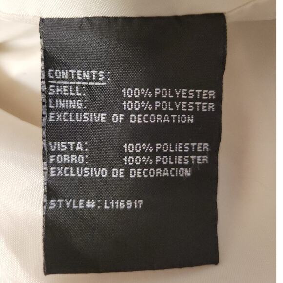 London Fog Girl's Jacket Hood Button Up Lightweight Trench Size L/6X - Picture 4 of 8